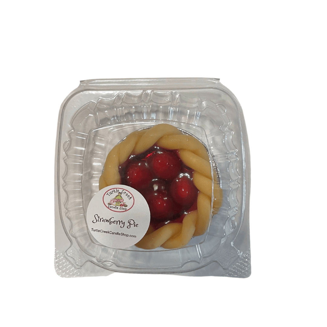 3" Strawberry Pie Candle - Turtle Creek Candle Shop