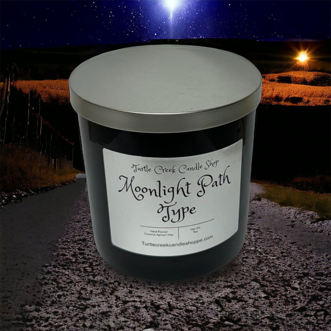 8oz Black Candle - Turtle Creek Candle Shop