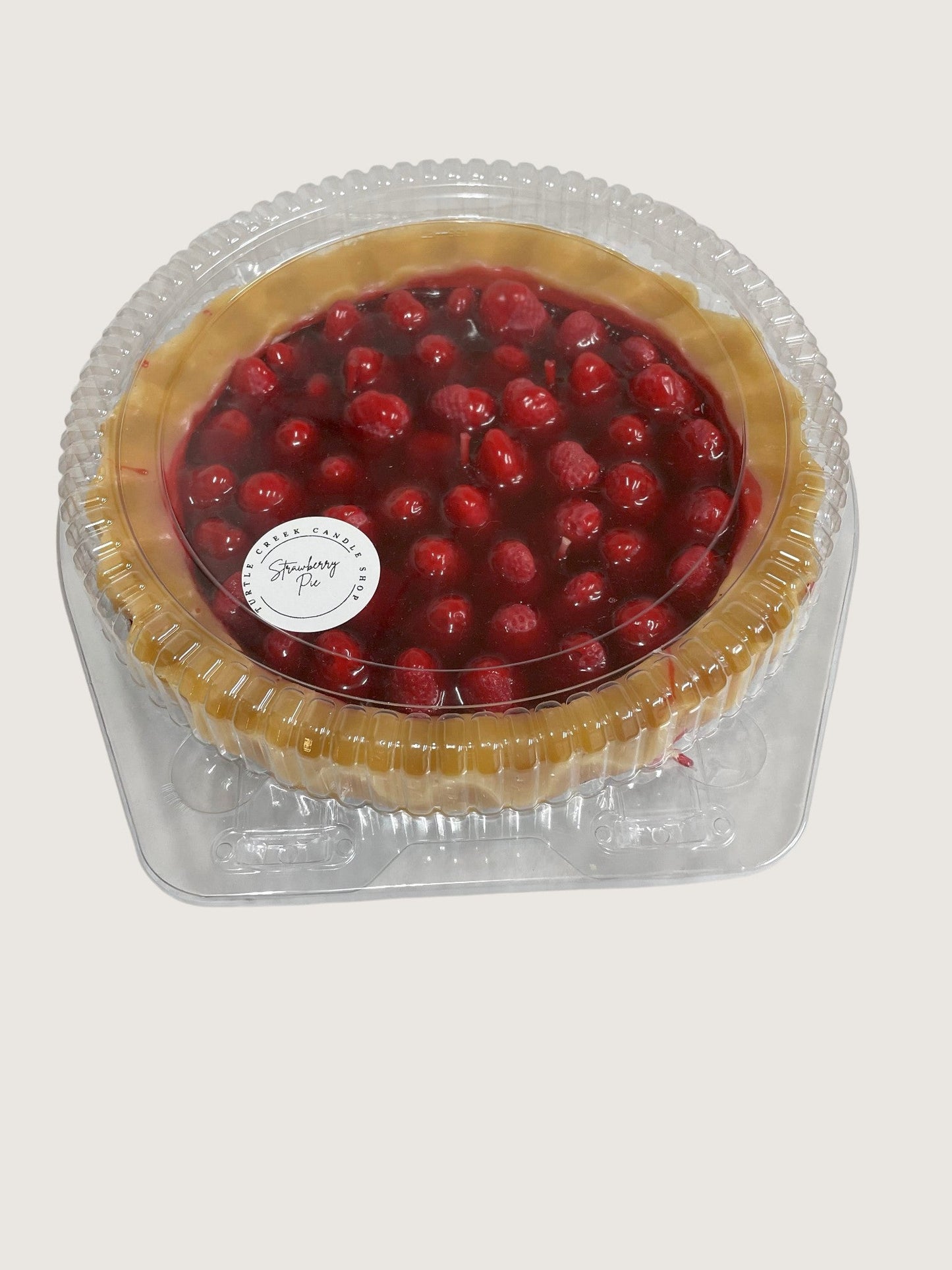 9" Holland Strawberry Festival Pie Candle - Turtle Creek Candle Shop
