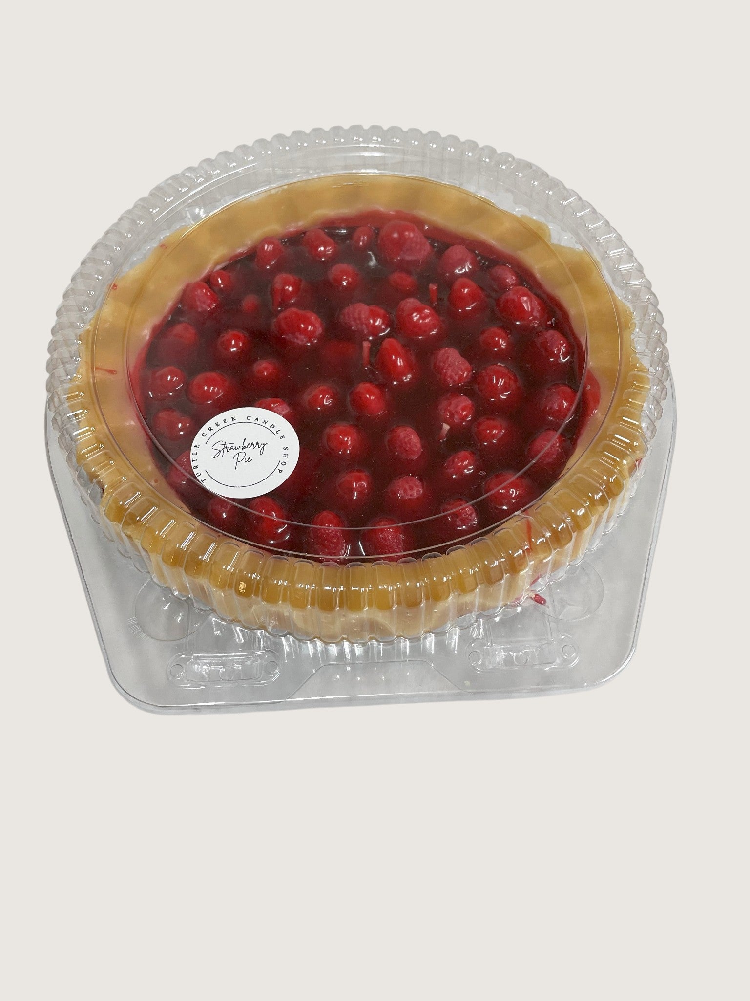 9" Holland Strawberry Festival Pie Candle - Turtle Creek Candle Shop