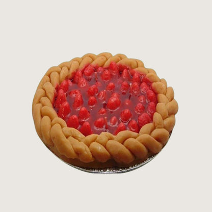 9" Holland Strawberry Festival Pie Candle - Turtle Creek Candle Shop