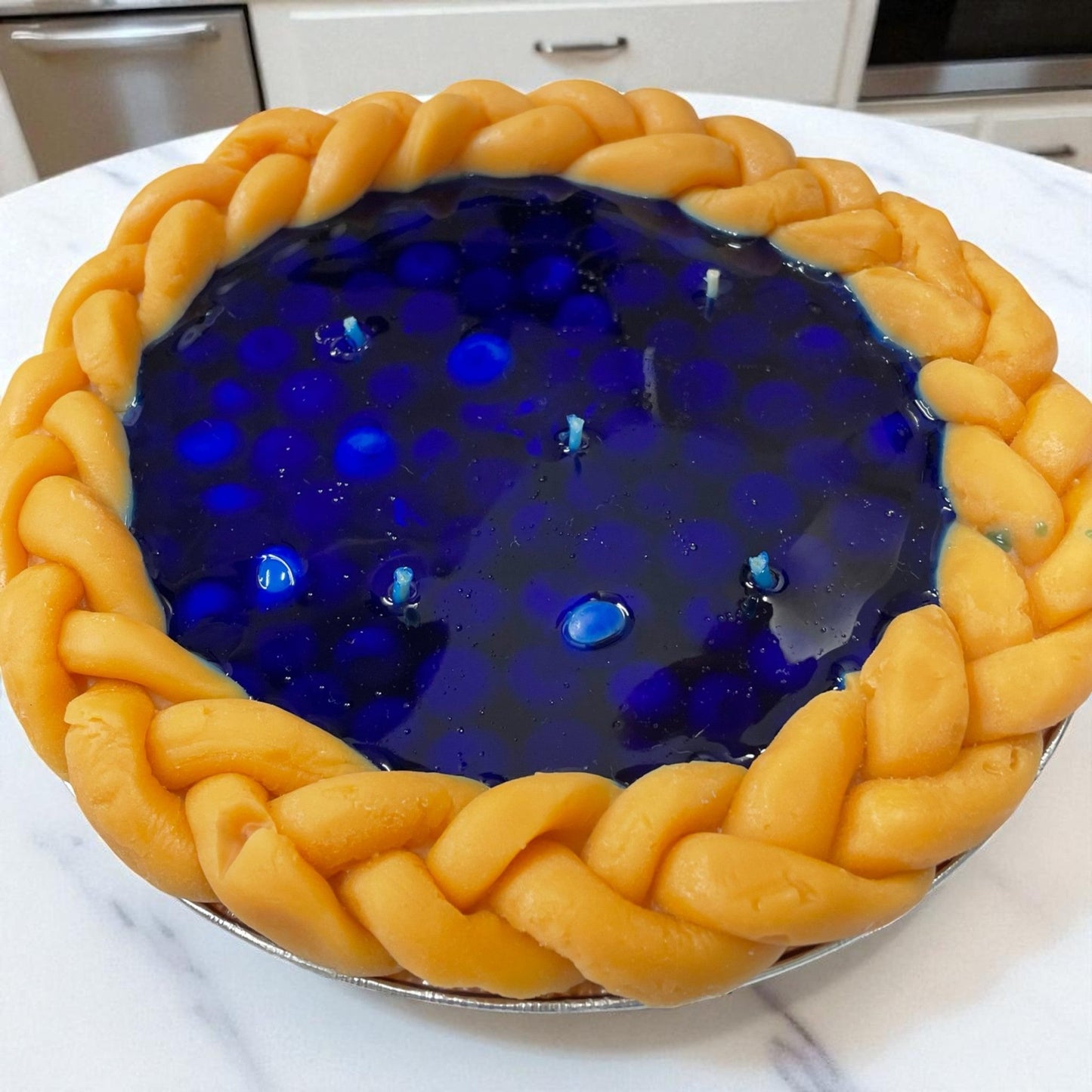 9" Michigan Blueberry Pie Candle - Turtle Creek Candle Shop