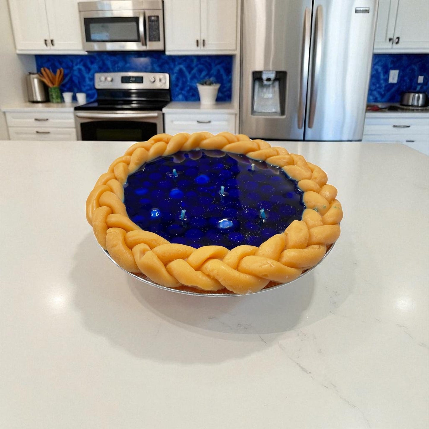 9" Michigan Blueberry Pie Candle - Turtle Creek Candle Shop