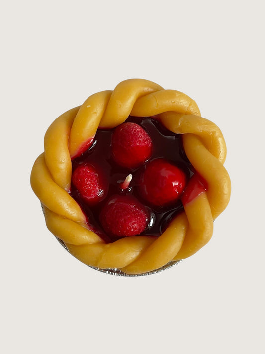 3" Holland Strawberry Festival Pie Candle