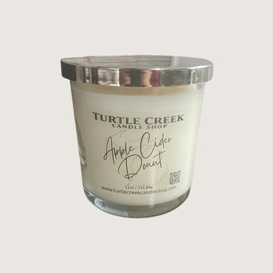 Apple Cider Donut 11oz Jar Candle - Turtle Creek Candle Shop