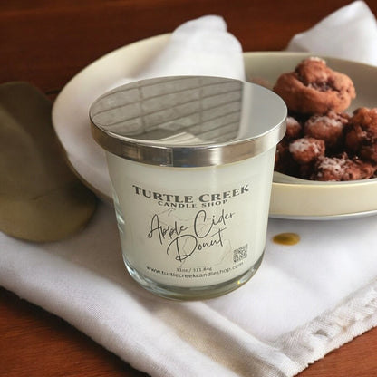Apple Cider Donut 11oz Jar Candle - Turtle Creek Candle Shop