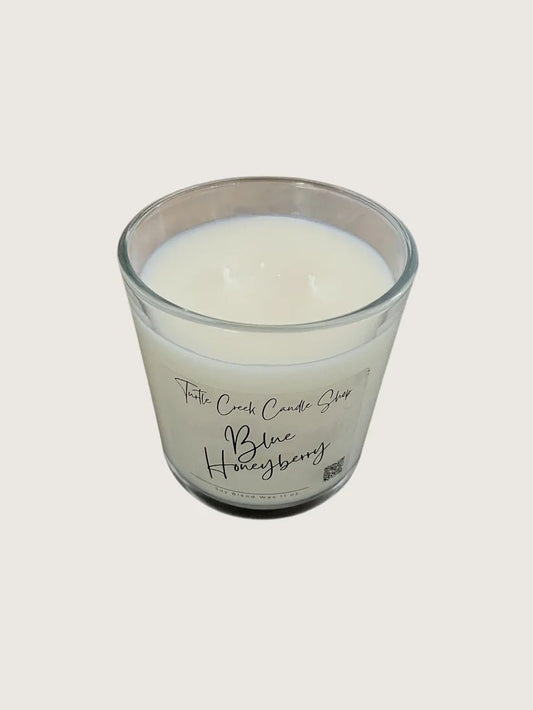 Blue Honeyberry 11oz Jar Candle - Turtle Creek Candle Shop