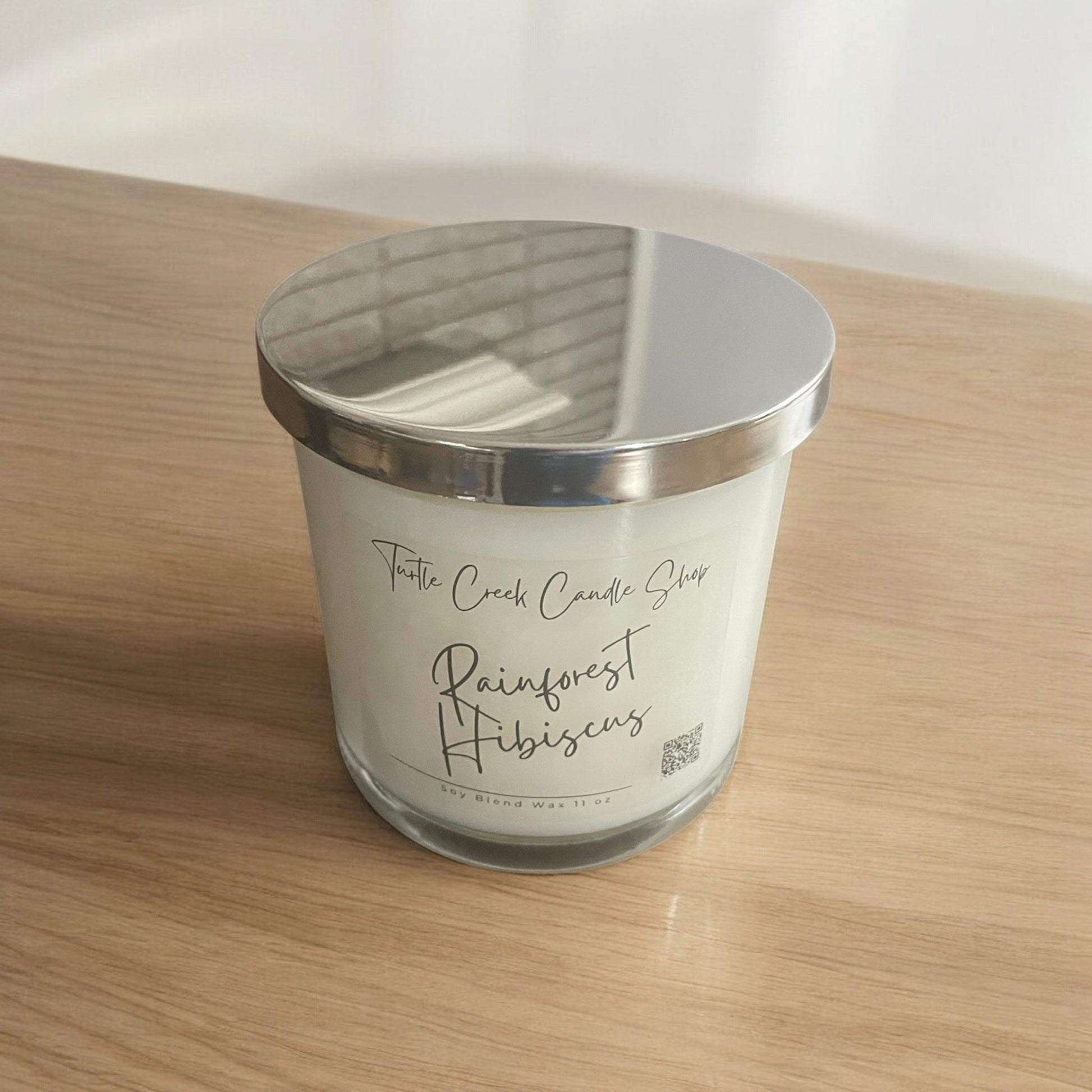 Rain Forest Hibiscus 11oz Jar Candle - Turtle Creek Candle Shop
