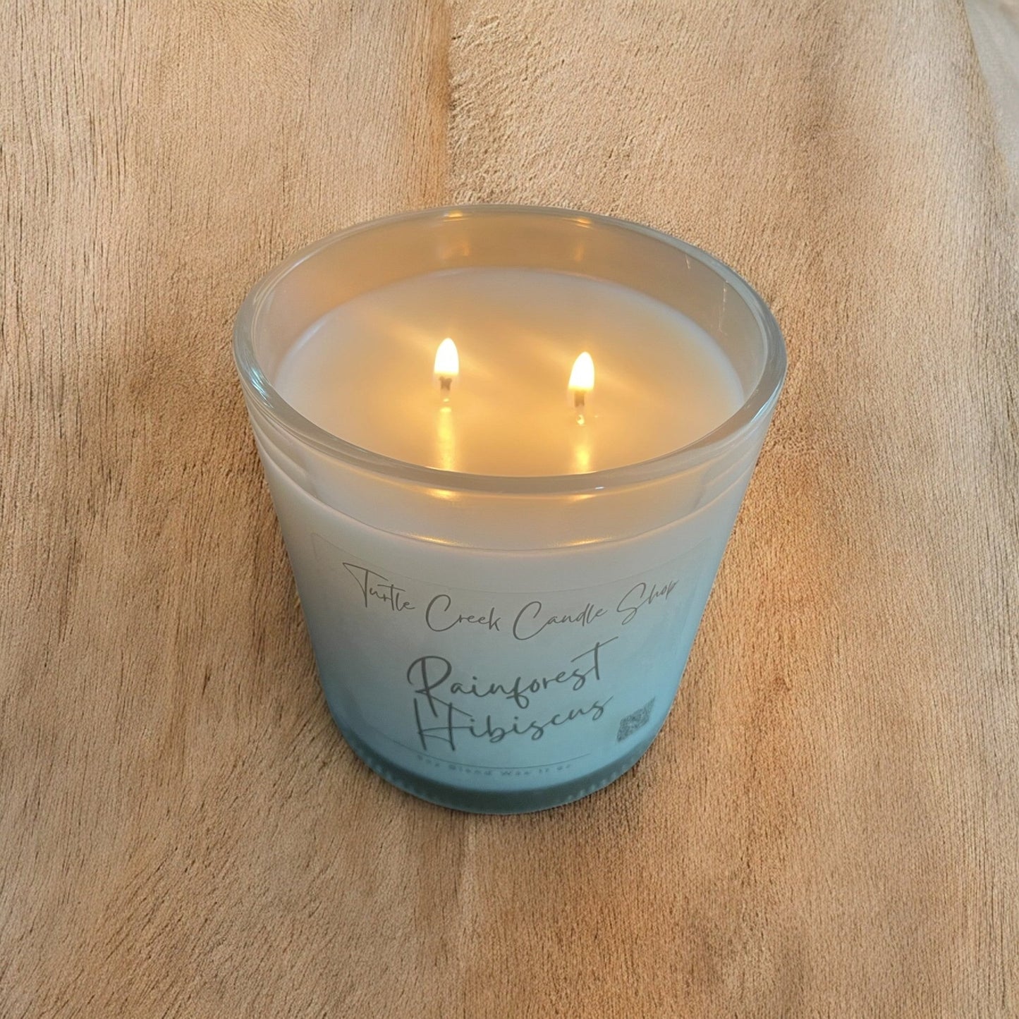 Rain Forest Hibiscus 11oz Jar Candle - Turtle Creek Candle Shop