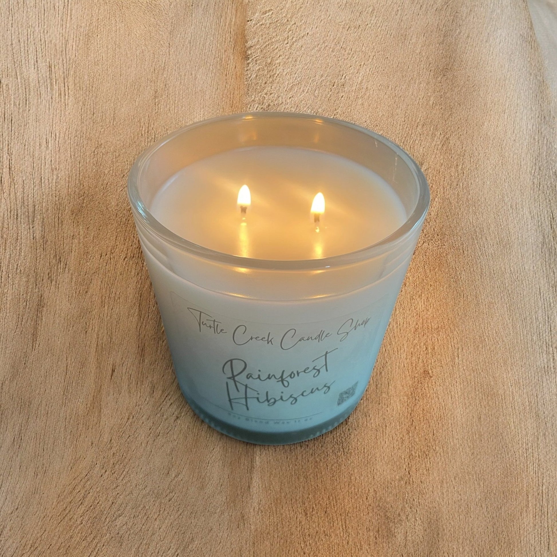 Rain Forest Hibiscus 11oz Jar Candle - Turtle Creek Candle Shop