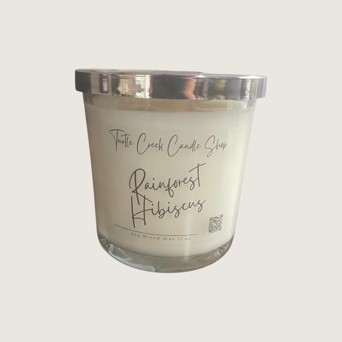 Rain Forest Hibiscus 11oz Jar Candle - Turtle Creek Candle Shop