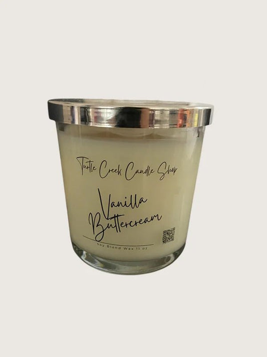 Vanilla Buttercream 11oz Jar Candle - Turtle Creek Candle Shop